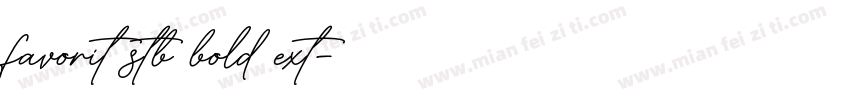 favorit stb bold ext字体转换